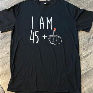 Black Graphic T-Shirt with Bold Statement